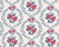 Precuts Fat Quarter Baumwollstoff VILLAGE LIFE, rot, Tilda