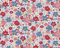 Precuts Fat Quarter Baumwollstoff VILLAGE LIFE, rot, Tilda