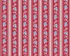 Precuts Fat Quarter Baumwollstoff VILLAGE LIFE, rot, Tilda