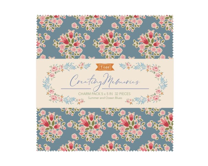 Precuts Charme Pack Baumwollstoff CREATING MEMORIES, Tilda