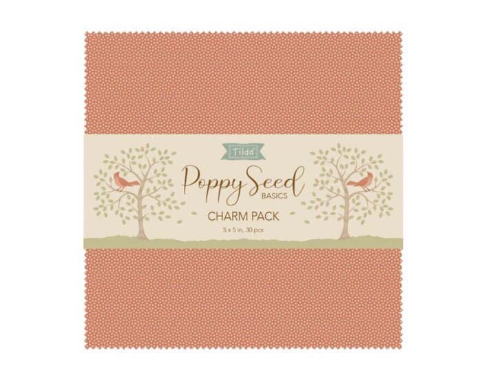 Precuts Charme Pack Baumwollstoff POPPY SEED BASICS, Tilda