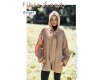 Viskose-Webstoff BAMBUS, Nadelstreifen, beige, Fibre Mood