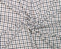 Baumwollstoff TRENCH CHECK, Karo, blau-braun, Fibre Mood