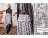 Baumwollstoff TRENCH CHECK, Karo, blau-braun, Fibre Mood