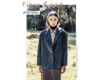 Kunstleder VEGAN LEATHER, dunkelblau, Fibre Mood