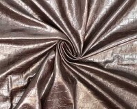 Kunstleder SNAKE LEATHER, Schlangenhaut, schwarzbraun, Fibre Mood