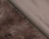 Fellimitat KNIT FUR, dunkelbraun, Fibre Mood
