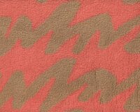 Teddyplüsch WEAVE, Zackenmuster, rot, Fibre Mood