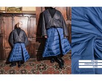 Doubleface-Steppstoff QUILTED, gesteppte Querstreifen, blau, Fibre Mood