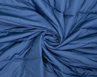Doubleface-Steppstoff QUILTED, gesteppte Querstreifen, blau, Fibre Mood