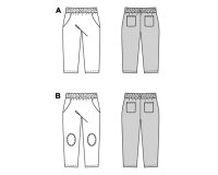 Schnittmuster für Kinder, Hose mit Gummibund, burda kids 9208
