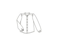 Schnittmuster Bluse mit Rüschen oder Stehkragen,...