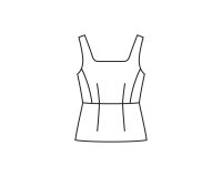 Schnittmuster Kleid & Top mit Knopfleiste, burda 5922