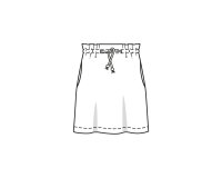Schnittmuster, Rock mit Kordel, burda style 5832