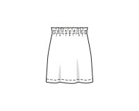 Schnittmuster, Rock mit Kordel, burda style 5832