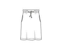 Schnittmuster, Rock mit Kordel, burda style 5832