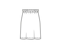 Schnittmuster, Rock mit Kordel, burda style 5832