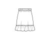 Schnittmuster, Rock mit Kordel, burda style 5832