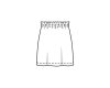 Schnittmuster, Rock mit Kordel, burda style 5832