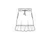 Schnittmuster, Rock mit Kordel, burda style 5832
