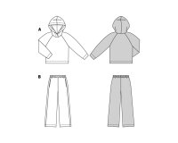Schnittmuster Homewear-Set Damen, burda easy 5694