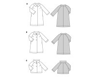 Schnittmuster Mäntel im Retro-Look, burda easy 5688