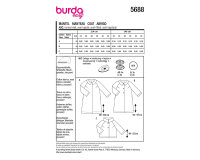 Schnittmuster Mäntel im Retro-Look, burda easy 5688