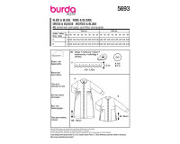 Schnittmuster Bluse & Blusenkleid mit Stehkragen, burda style 5693