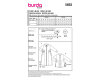 Schnittmuster Bluse & Blusenkleid mit Stehkragen, burda style 5693