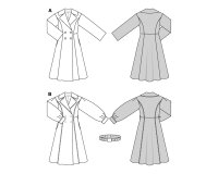 Schnittmuster Mäntel mit XL-Kragen, burda style 5683