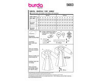 Schnittmuster Mäntel mit XL-Kragen, burda style 5683