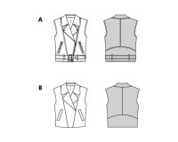 Schnittmuster Weste mit Taschen, burda style 5714