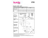Schnittmuster Bluse mit Plastron und Rüschen, burda style 5700