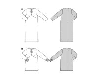 Schnittmuster Maxikleid & Tunika mit V-Ausschnitt, burda style 5704