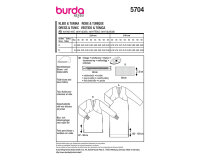Schnittmuster Maxikleid & Tunika mit V-Ausschnitt, burda style 5704