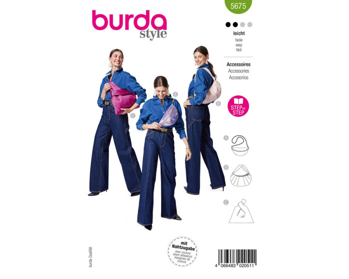 Schnittmuster Minitaschen, burda style 5675