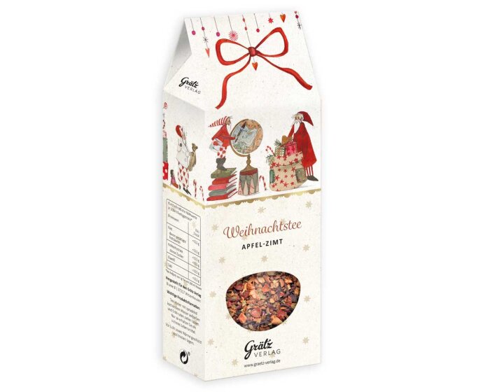 Früchtetee WEIHNACHTSWERKSTATT, Apfel-Zimt, Grätz Verlag