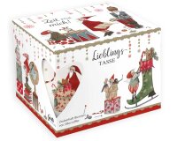Porzellantasse WEIHNACHTSWERKSTATT, Wichtel, Grätz Verlag