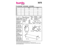 Schnittmuster Wärmflaschenhülle & Pantoffeln, burda style 5676