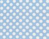 Zarter italienischer Chiffon TONIA, große Punkte, hellblau-gebrochenes weiß