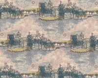 Designer-Seidesatin aus Italien ARTE SETA, Stadtansicht,...