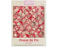 Patchwork-Anleitung POMME DE PIN, quadratischer Weihnachts-Quilt, Moda Fabrics