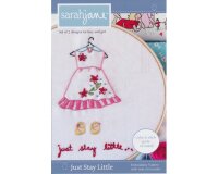 1 Restexemplar Aufbügelbares Stickmuster JUST STAY...