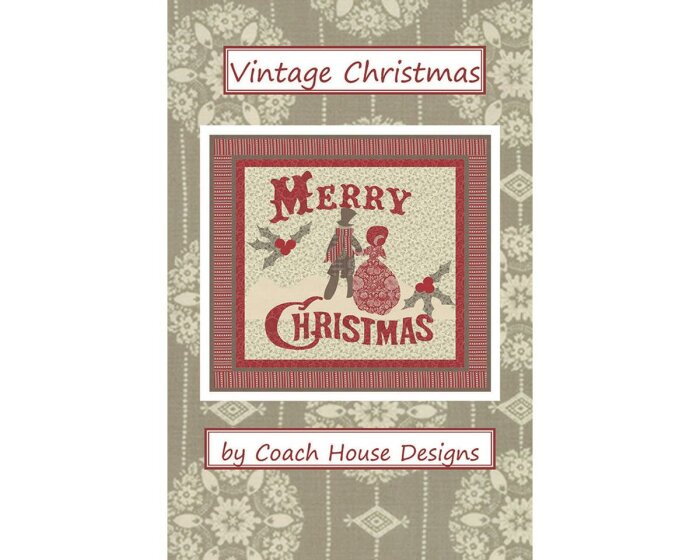 Patchwork-Anleitung VINTAGE CHRISTMAS, quadratischer Wandbehang, Moda Fabrics
